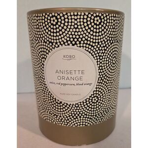 KOBO Anisette Orange Soy Candle Decorative Jar w/ Box